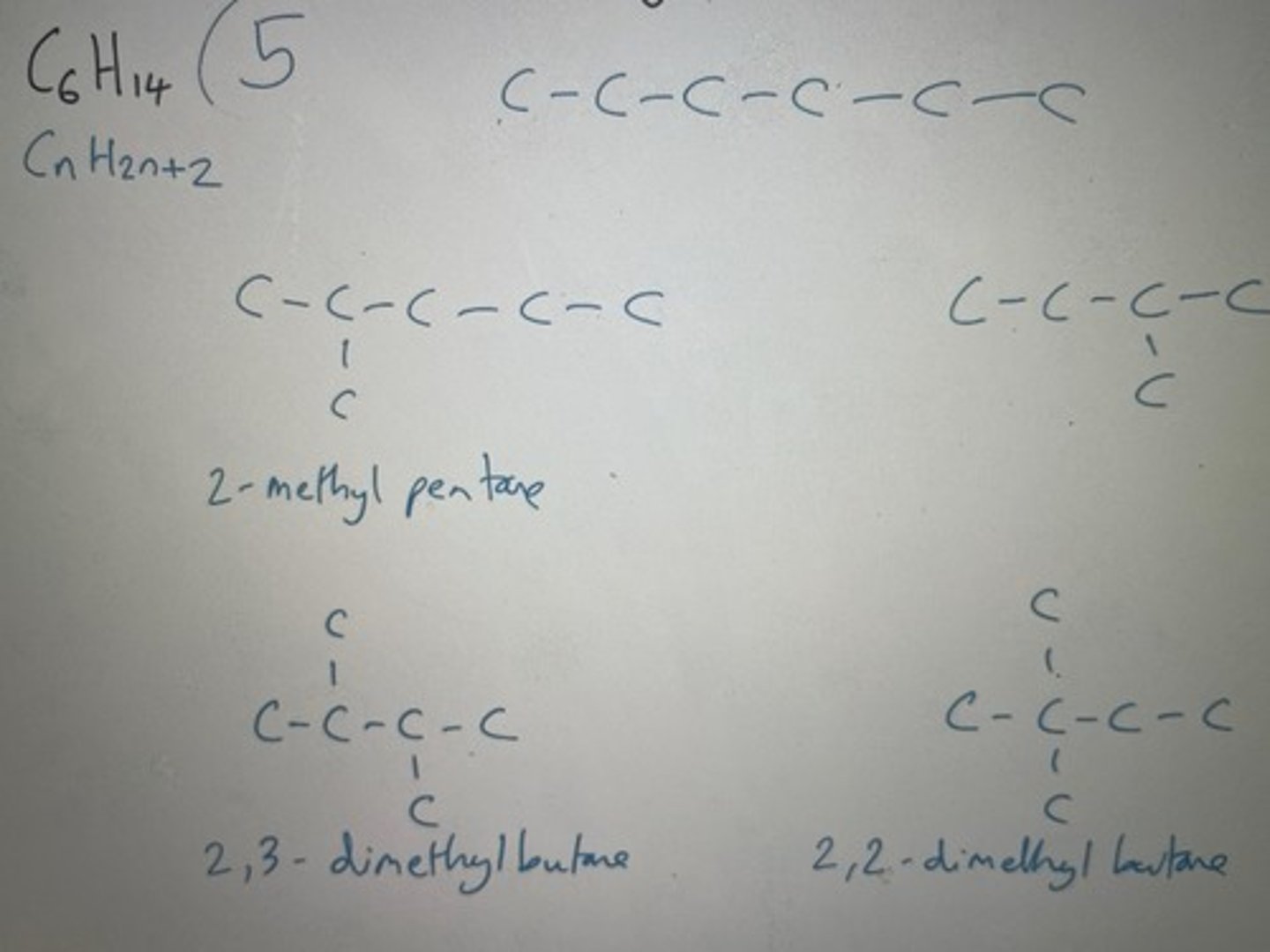 <p>How many structural isomers does C6H14 have?</p>