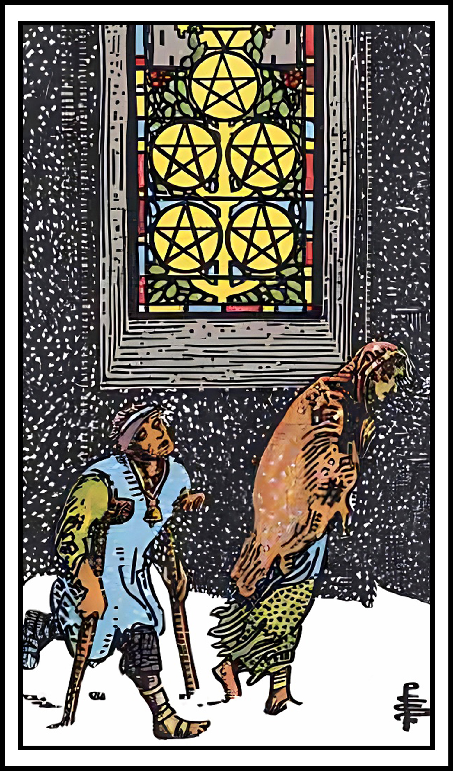<p>5 of pentacles</p>
