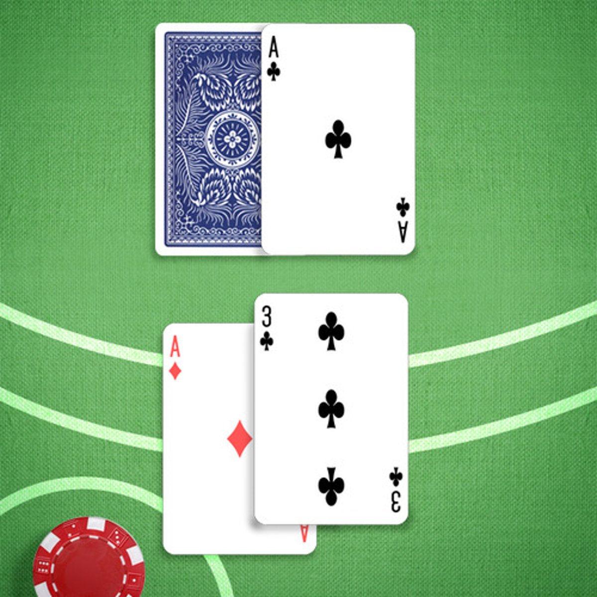 <p>You: 14</p><p>Dealer's Upcard: A</p>