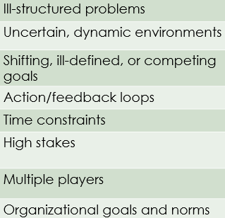 <p>Which decision-making is related to these features?</p>