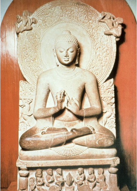 <p><span>Sarnath Buddha preaching his first sermon</span></p>