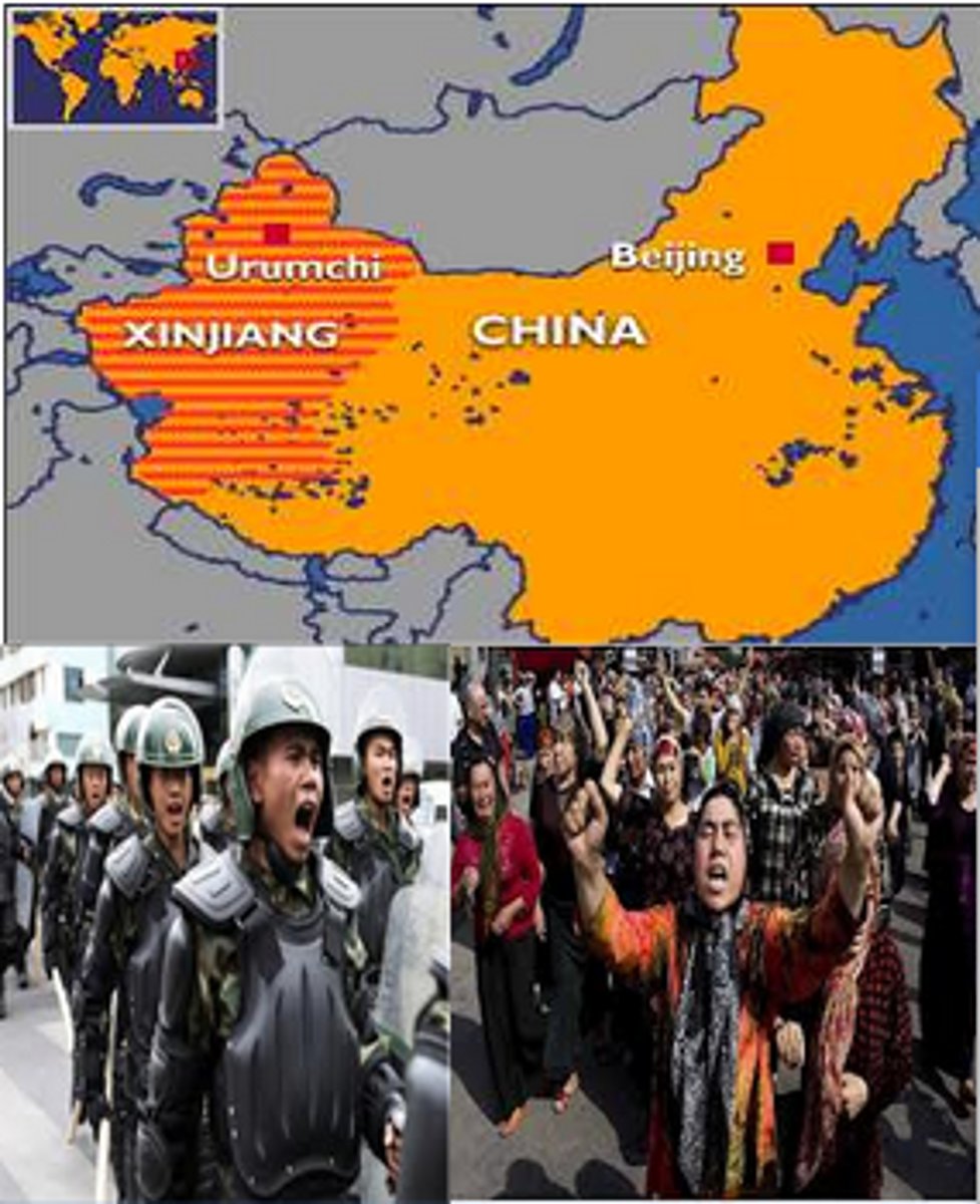 <p>A group of Turkic-speakers who controlled their own centralized empire from 744 to 840 in Mongolia and Central Asia.</p>