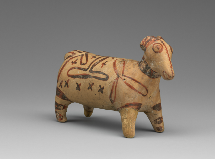 <p>Sheep - perhaps object of sacrifice ? unsure though </p>