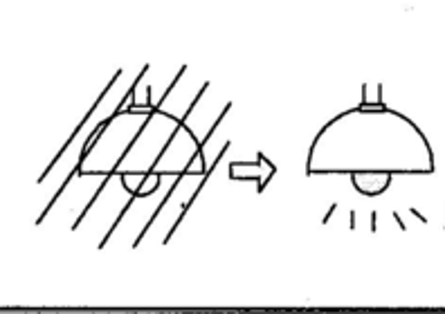 <p>(something) turns on (~が)</p>