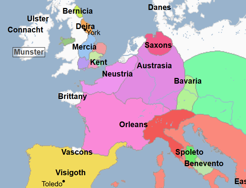 <ul><li><p>Merovingian King of the Franks at Burgundy (southeastern Gaul) / Orleans </p></li><li><p>Son of Clothar </p></li></ul><p></p>