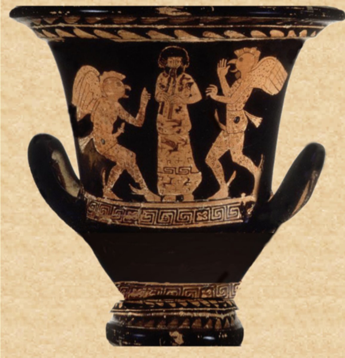 <p>a scene from Aristophanes' Birds</p>