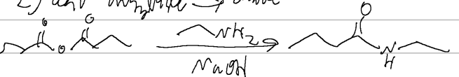 <p>acid anhydride → amide</p>
