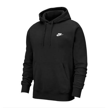 <p>He had</p><p>He had a cool Nike sweatshirt. </p>