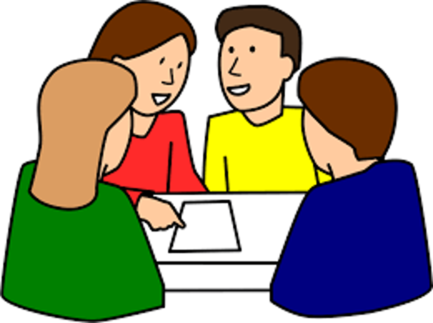 <p>to chat (discuss)</p>