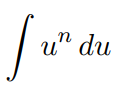 <p>Find the integral.<br>(1) When n ≠ -1<br>(2) When n = -1</p>