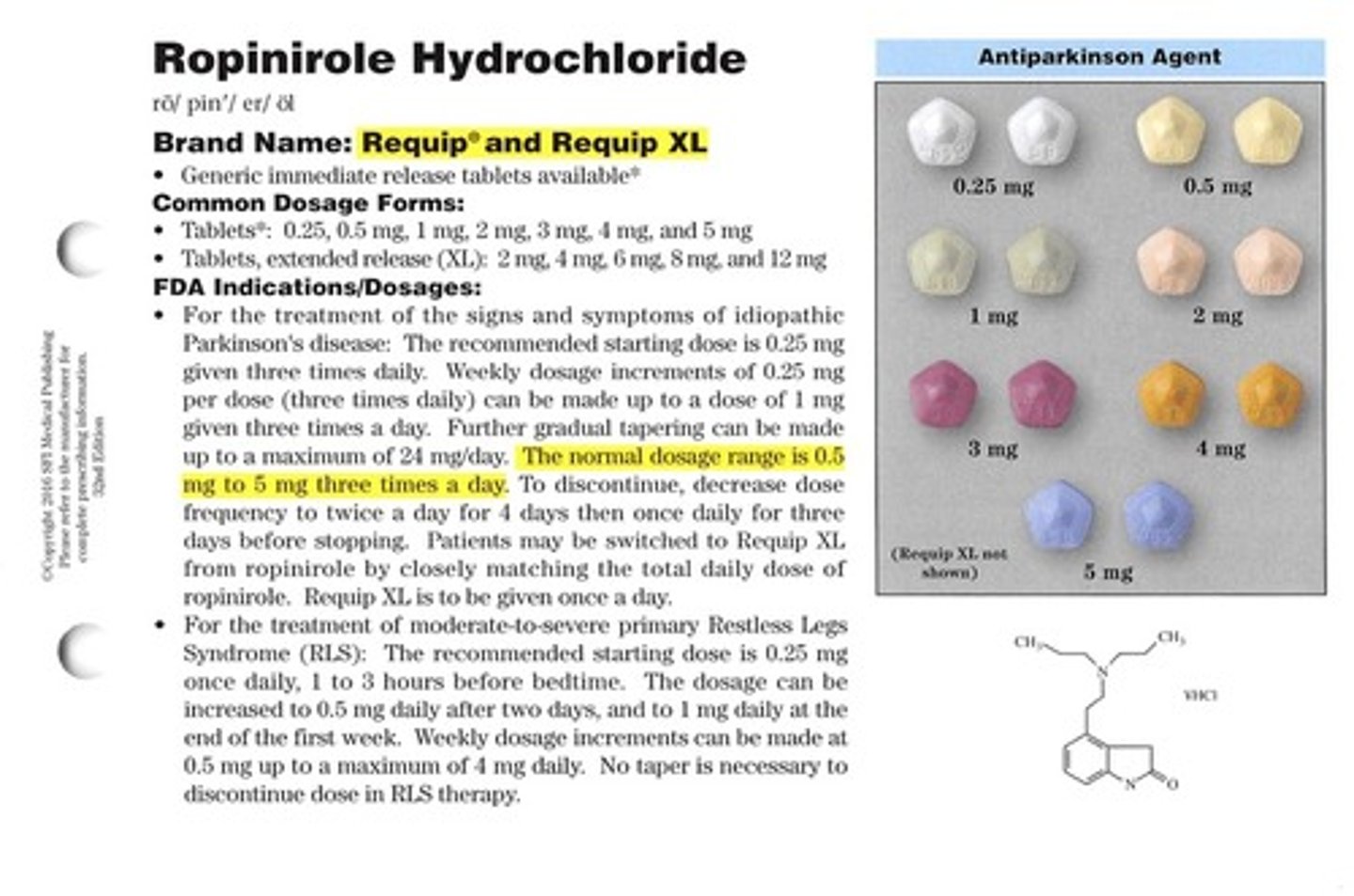 <p>Ropinirole</p><p>Anti-Parkinson’s</p><p>Parkinson’s disease symptoms</p>