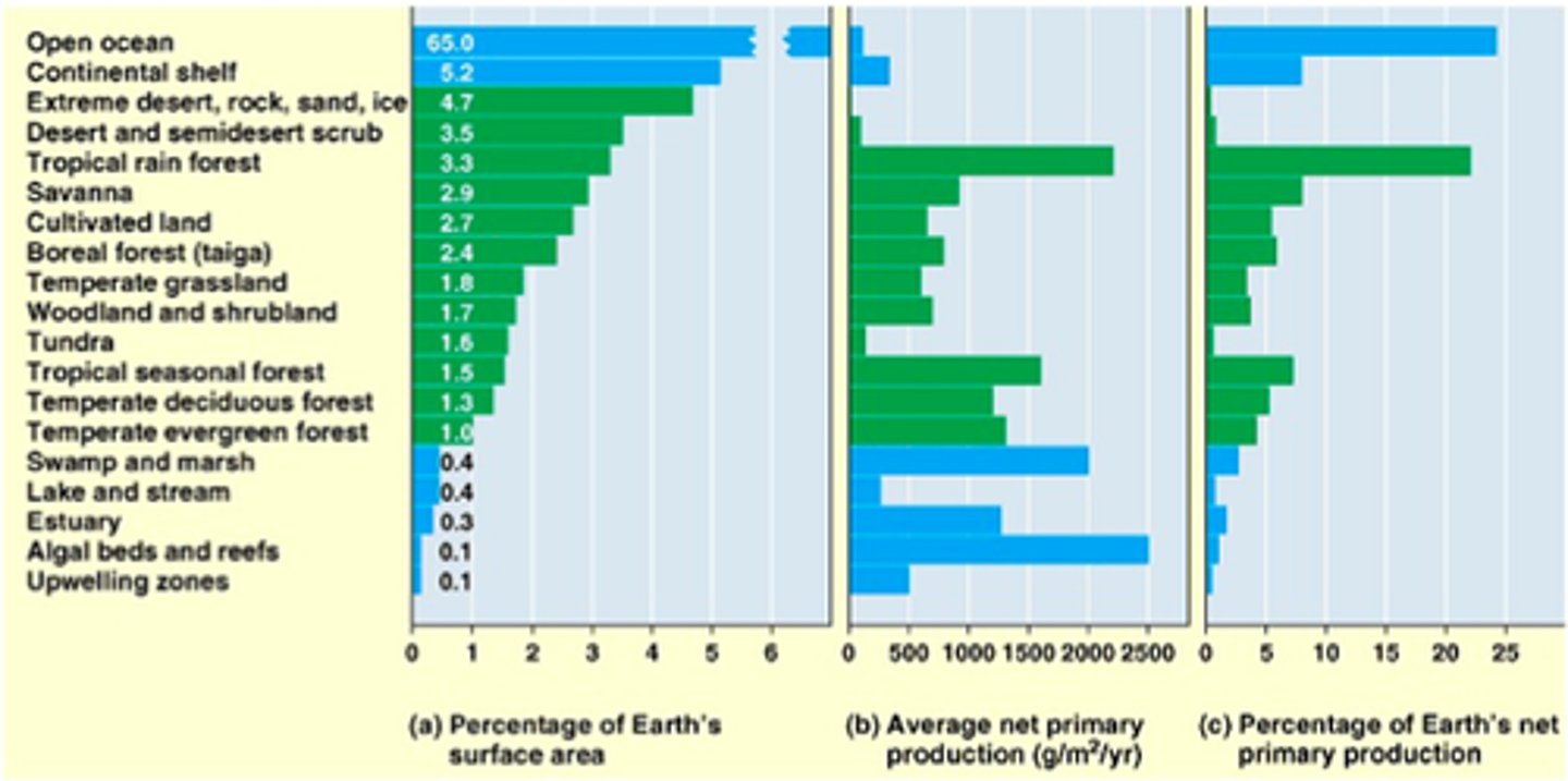 <p>Open ocean absorbs more carbon than all rainforests combined</p>