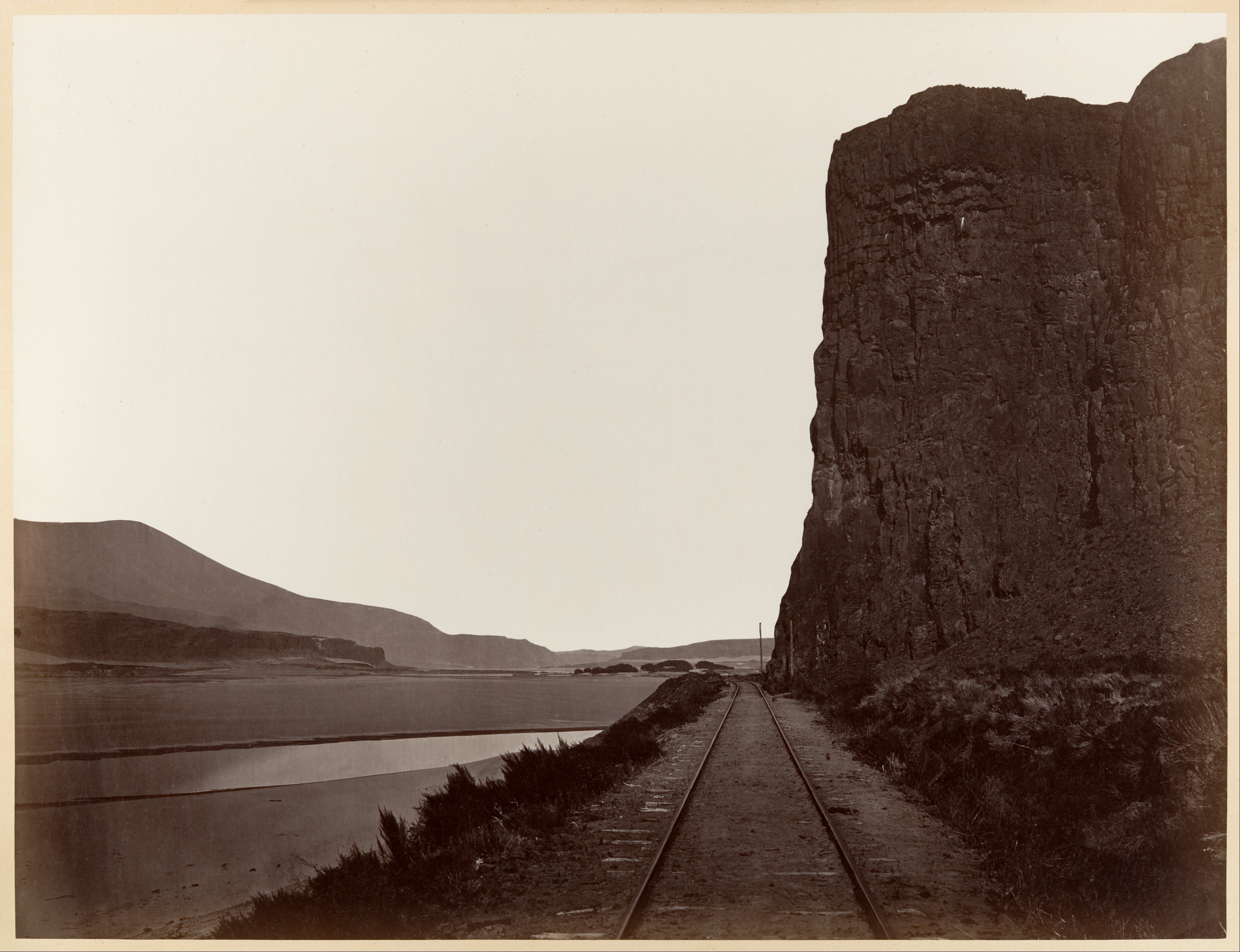<p>Carleton E. Watkins — <em>Cape Horn near Celilo</em> (1867)</p>