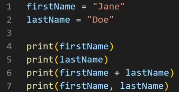 <p>What does line 4 output?</p>