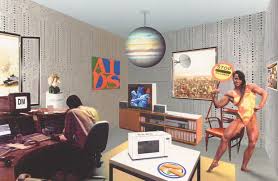 <p>What is the title and style of Richard Hamilton’s collage from 1956?</p>