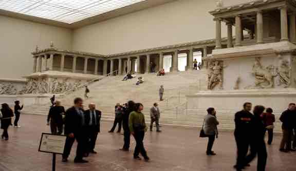<p>great altar of zeus and athena at pergamon</p>