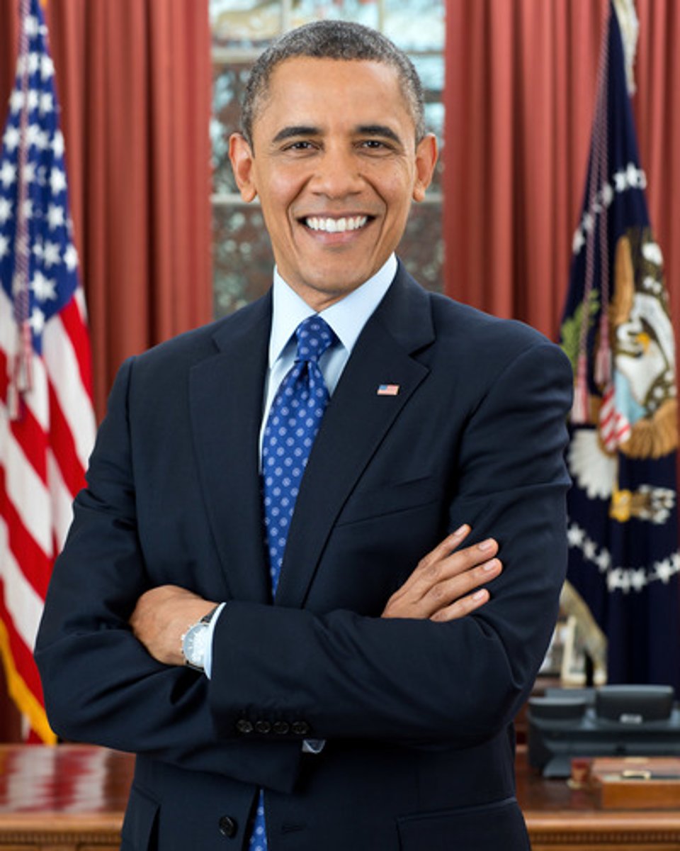 <p>2008; Democrat; first African American president of the US, Affordable Care Act; Gulf of Mexico oil spill disaster; huge stimulus package to combat the Great Recession, removing troops from Iraq, strengthened numbers in Afghanistan; repeal of Don't Ask Don't Tell; New Start treaty with Russia</p>