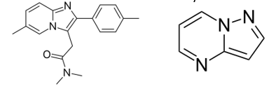 <ul><li><p>Looking for a compound producing a robust anxiolytic action comparable to benzodiazepines, but lacking these limiting side effects at therapeutic doses (an anxioselective agent), would represent an important advance in the treatment of generalized anxiety disorder, and perhaps other anxiety disorders.</p></li><li><p>Z-drugs:</p><ul><li><p>zopiclone, zolpidem and zaleplon. Closely related to benzodiazepine, but some could be more subtype selective, most are hypnotic but possibly safer than BZP and barbiturate and less likely to cause dependence and addiction.</p></li></ul></li><li><p>Pyrazolopyrimidine:</p><ul><li><p>Ocinaplon mainly anxiolytic properties and relatively little sedative or amnestic effect (still not in the market (are alpha2/3 selective).</p></li></ul></li></ul><p></p>