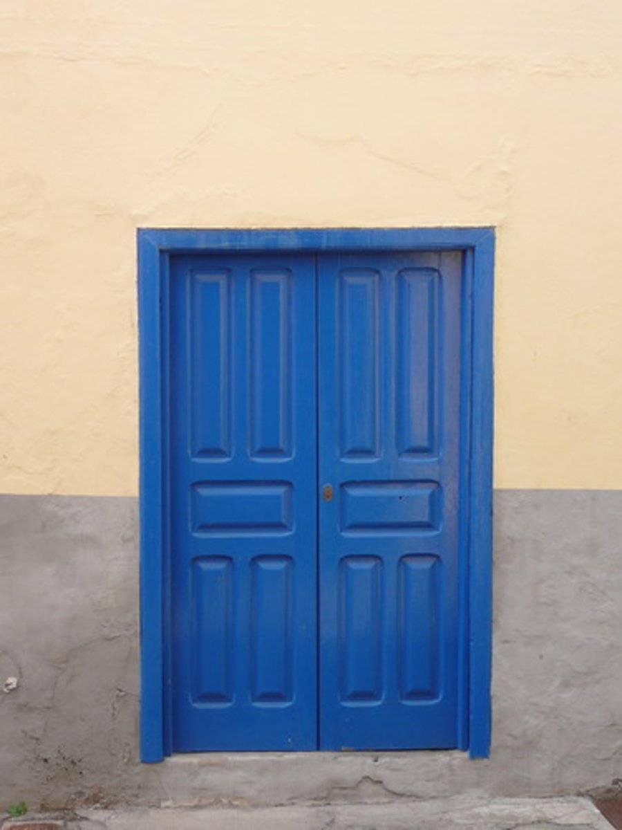 <p>the door</p>