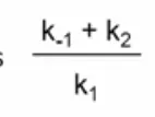 <ul><li><p>measure of affinity of the enzyme for the substrate</p></li><li><p>enzyme-substrate disassociation constant</p></li><li><p>the concentration of substrate needed for half of the maximum velocity </p></li></ul><p></p>