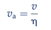 <p>seepage velocity</p>