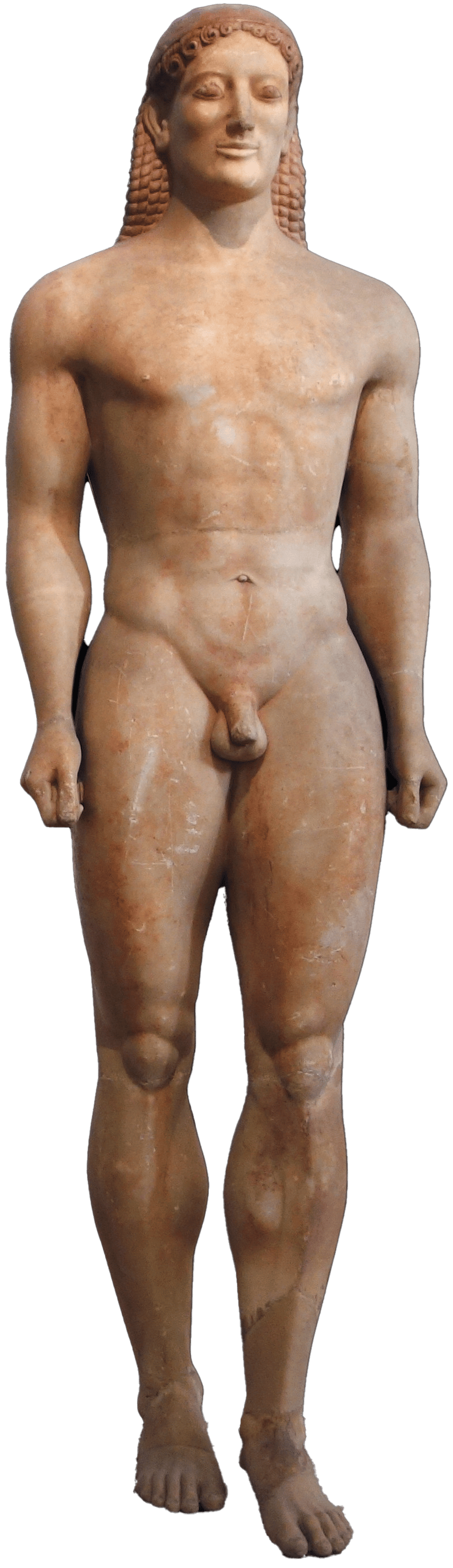 <ul><li><p>Free-standing sculptures that represent the portrayals of the idealized male physique. </p></li><li><p>The male youth. </p></li></ul><p></p><ul><li><p>Embodiments of the virtues of ancient Greek society. </p></li></ul>