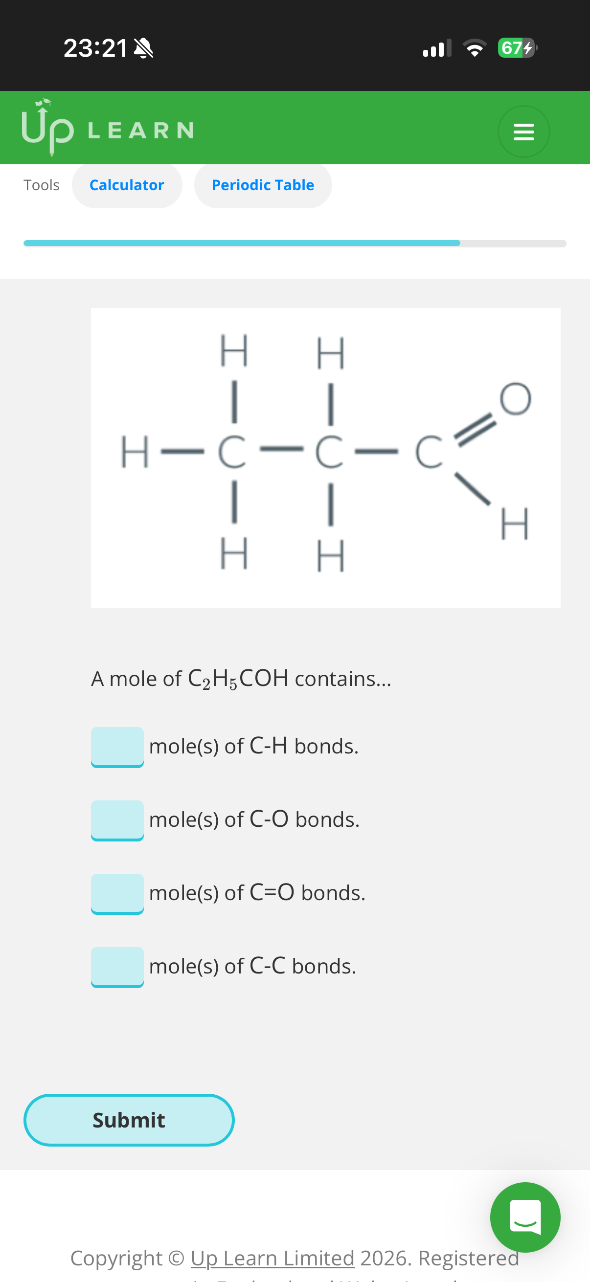 <p>1.Answer image q?</p><p>Bond dissociation enthalpy:</p><p>2.<span>To find the bond dissociation enthalpy for the carbon-hydrogen bonds in a molecule of methane we’d need to…</span></p><p><span>3.What is bond dissociation enthalpy?</span></p><p><span>Mean bond enthalpies measure the enthalpy change when …4? of bonds is broken, taken as an …5? from a …6? of different compounds.</span></p><p><span>7.</span><em>The enthalpy change when one mole of a substance is formed from its constituent elements under standard conditions, where all substances are in their standard state.”</em><br><span>What enthalpy is the definition referring to?</span></p><p><span>8.</span><em>The enthalpy change when one mole of a bond is broken to give separated atoms with everything in the gas state.”</em><br><span>What enthalpy is the definition referring to?</span></p><p><span>9.</span><em>The enthalpy change when one mole of bonds is broken, taken as an average from a range of different compounds.”</em><br><span>What enthalpy is the definition referring to?</span></p>