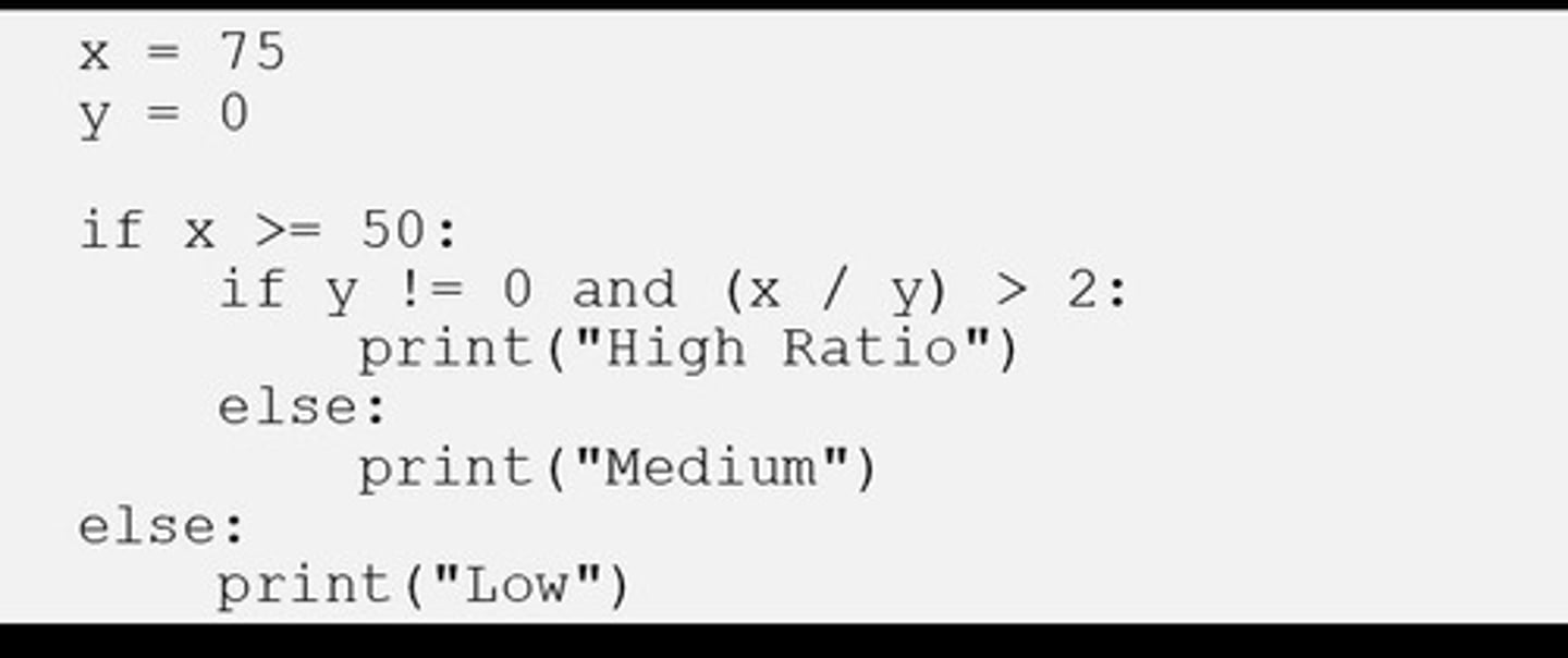 <p>Statements used to evaluate single or multiple-alternative decisions.</p>