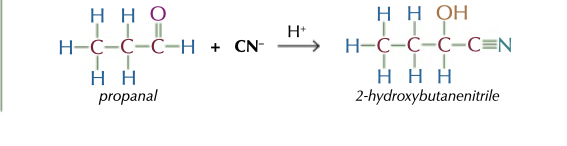 <p>Is propanal ( CH3 CH2 C ( O  H  + CN - → 2 -hydroxybutanitrile  optically active ? </p>