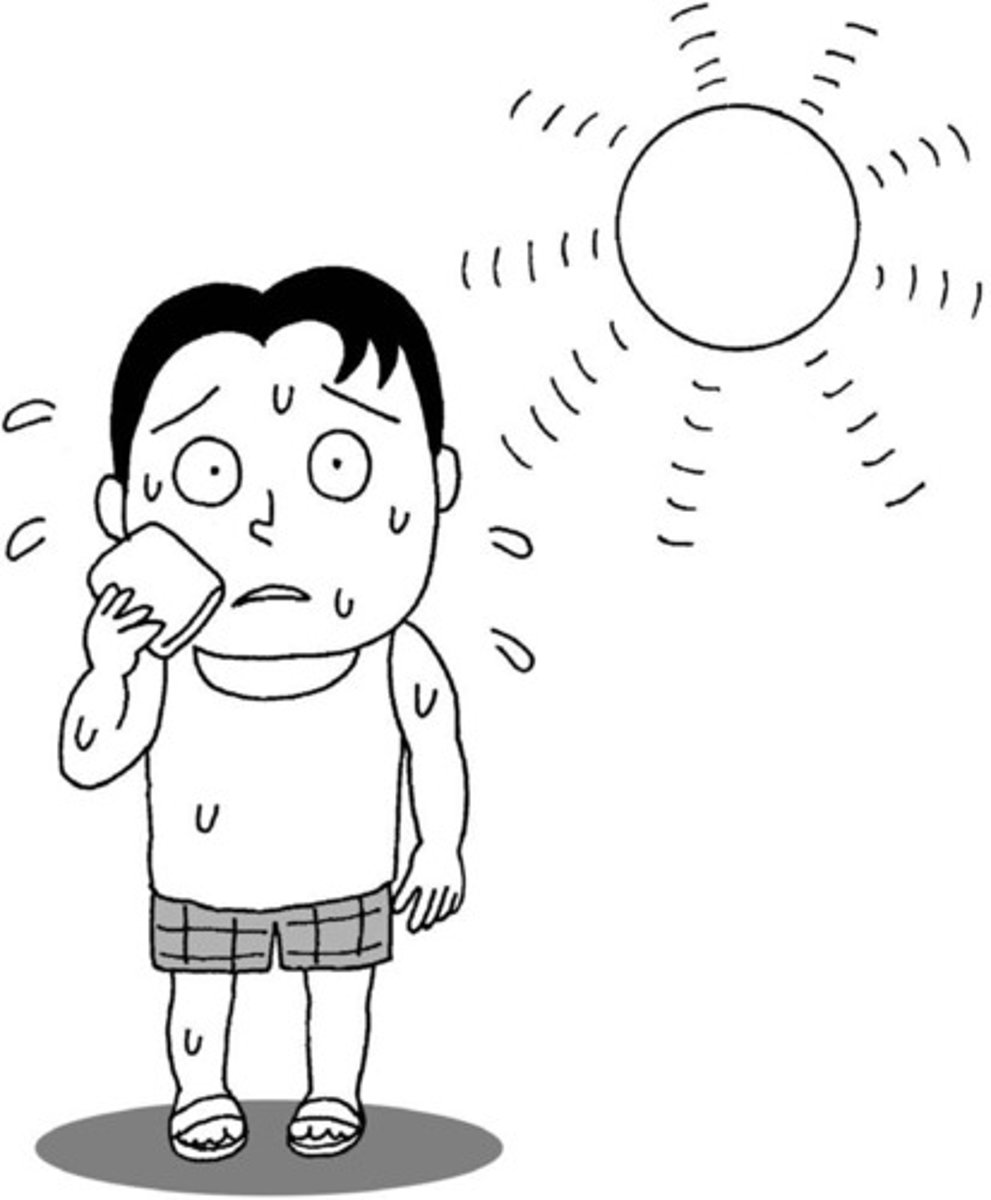 <p>hot (temperature)</p>