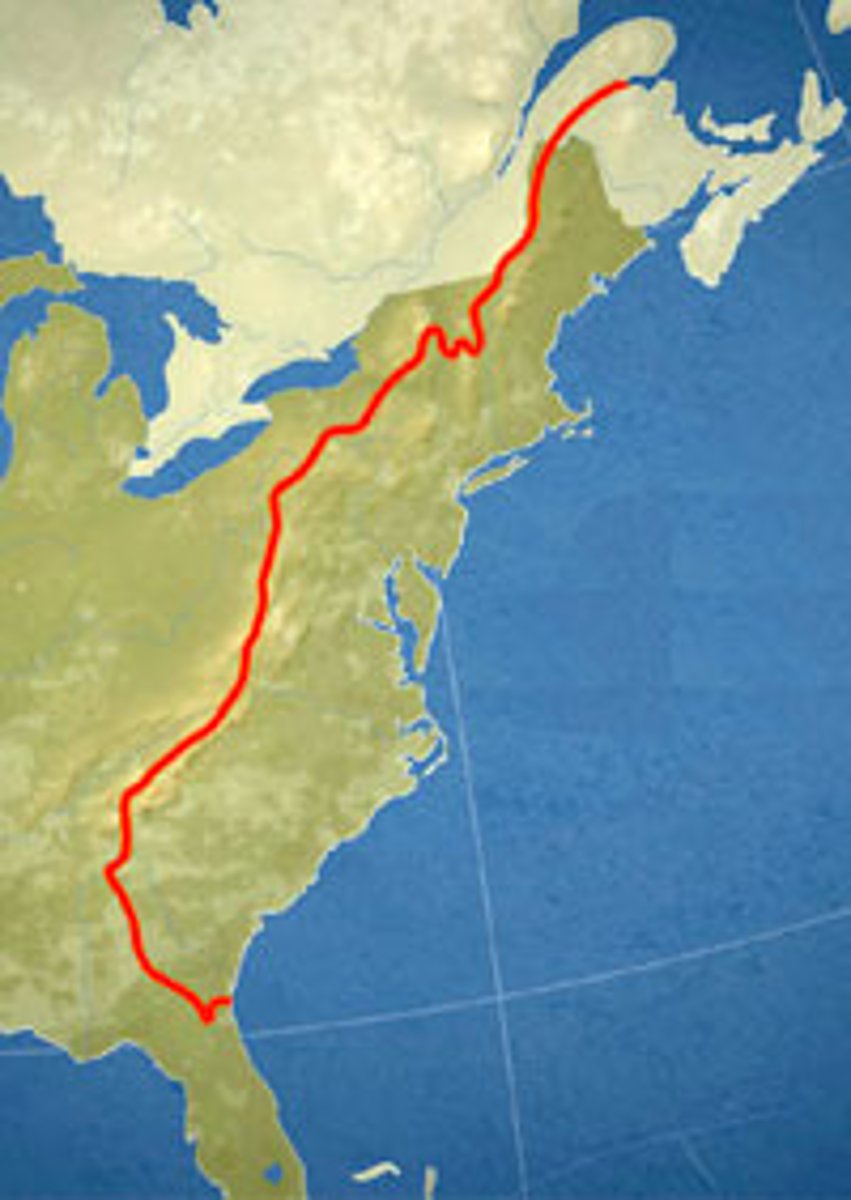 <p>The law in 1763 that said that the colonists could not cross the Appalachian Mountains.</p>