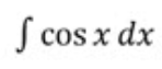 <p>integral of cos(x)</p>