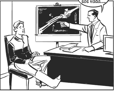<p>In Oifig Na nDochtúirí</p><p>Faighimid Amach ta Cos Briste</p><p>Ta Sean Ni Sasta leis an X-RAY</p>