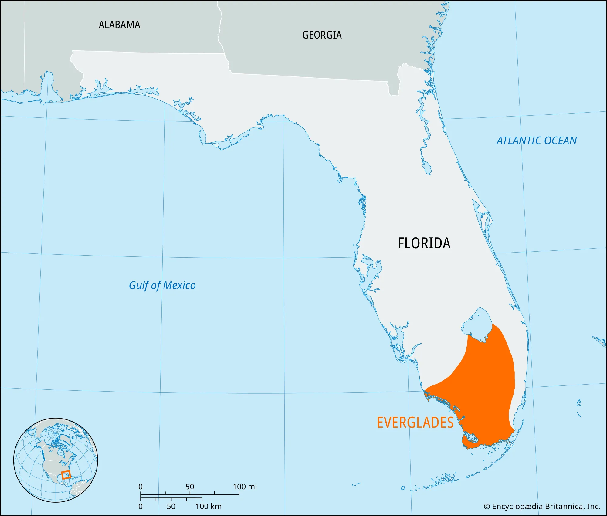 <p>Largest Wetland. Sawgrass marshes, Mangrove forests</p>