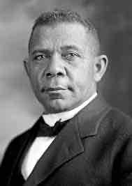 <p>Who was the black civil rights leader who pushed for vocational education and started Tuskegee Institute?</p>