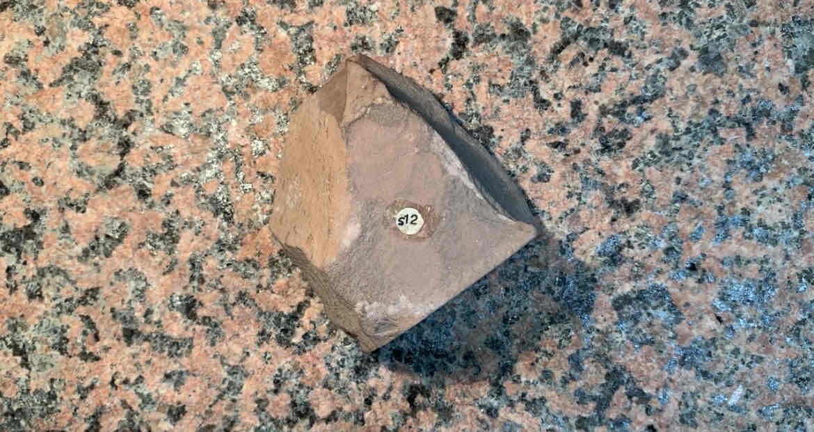 <p>what is rock add heat and pressure</p><p>hint: barely able to see the grain but has grit. light brown in color </p>