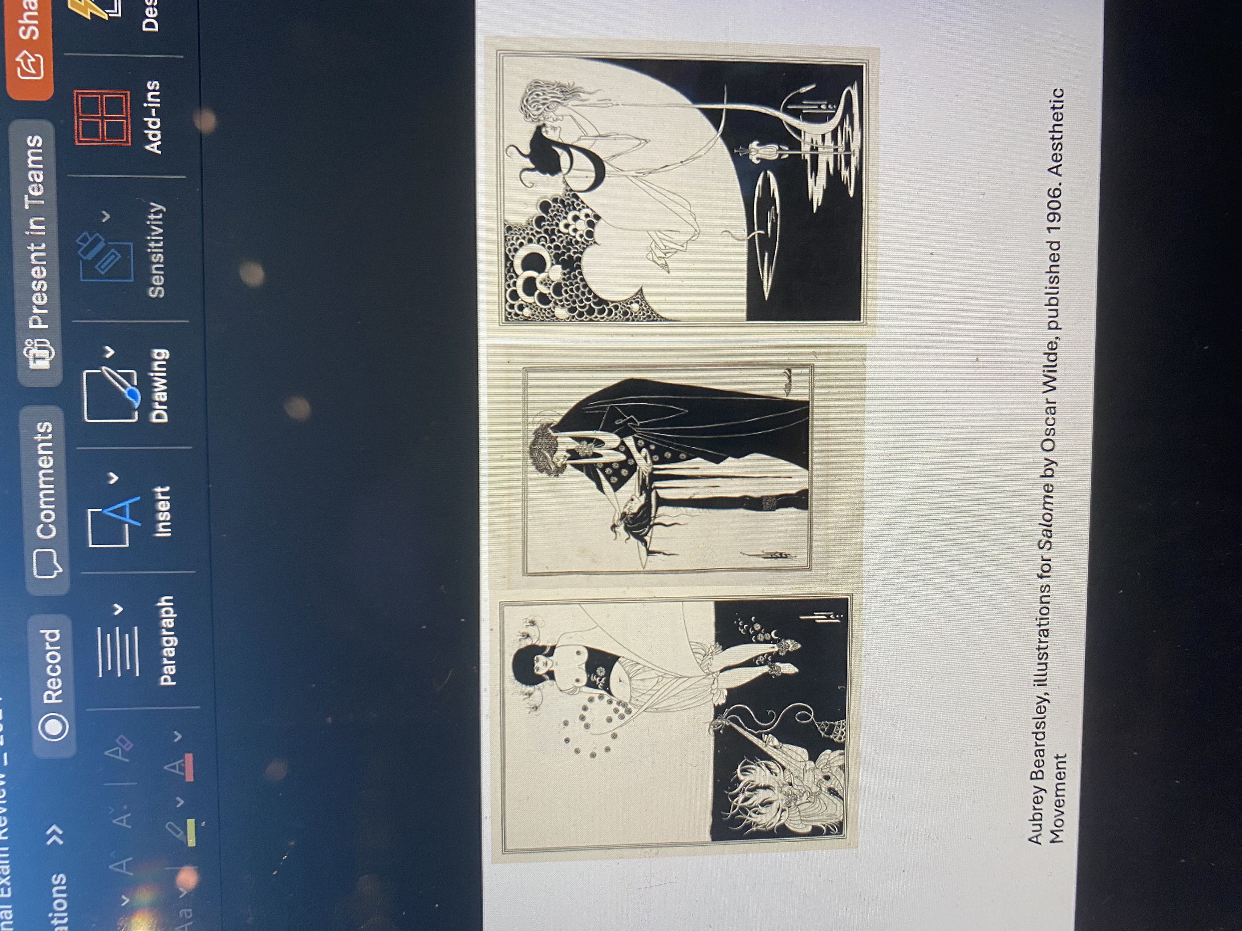 <p><span>Aubrey Beardsley, illustrations for Salome by Oscar Wilde, published 1906. Aesthetic Movement</span></p>
