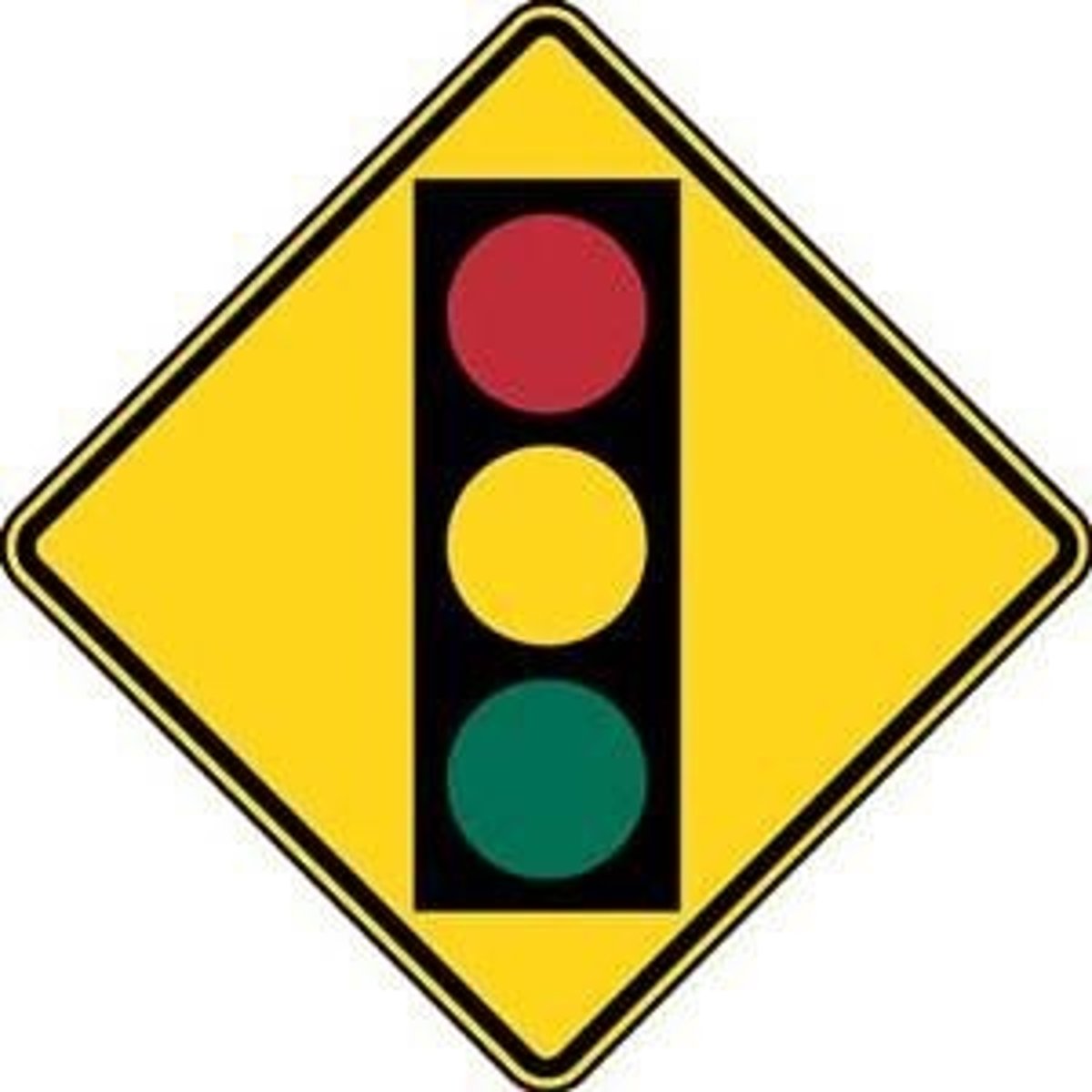 <p>There is a traffic signal ahead</p>
