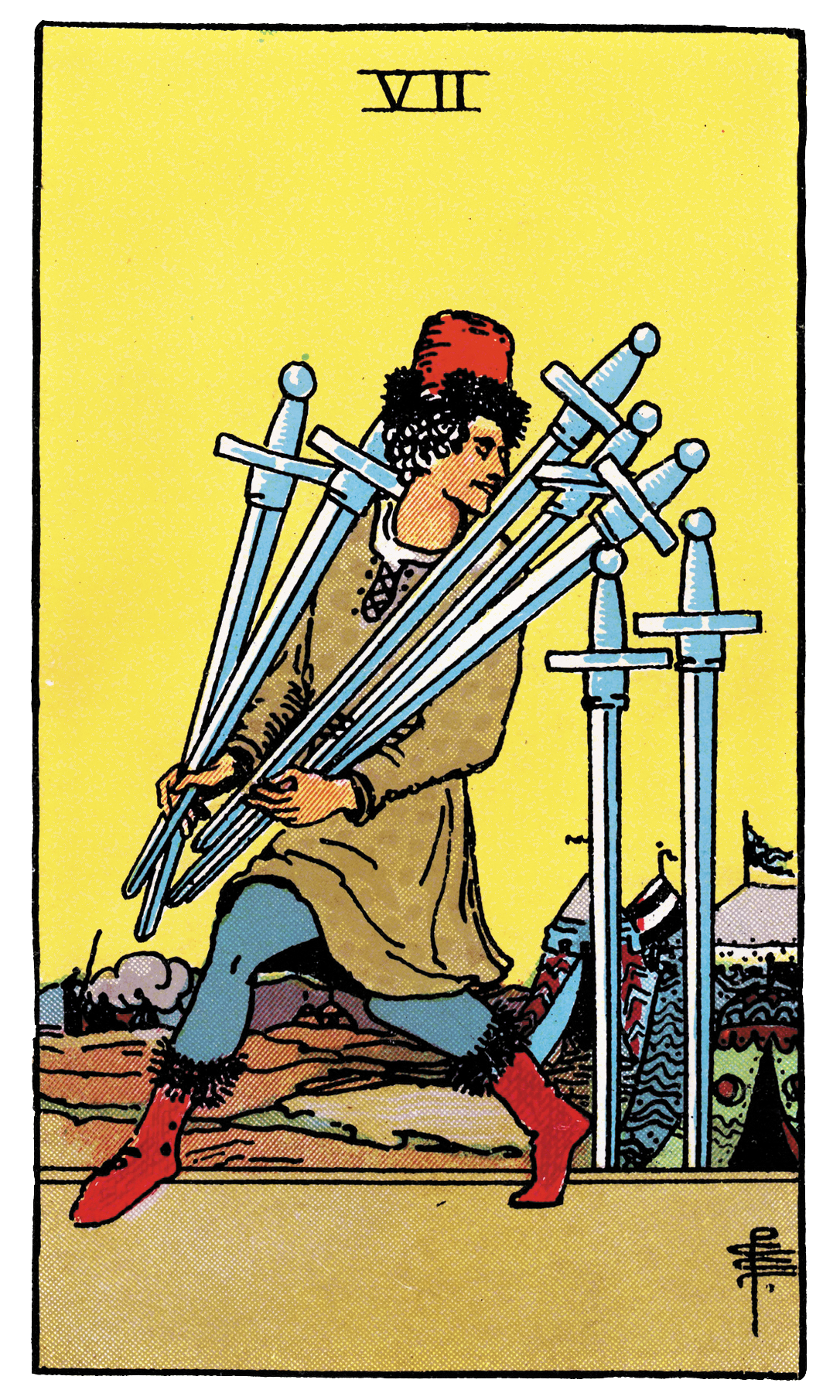 <p>VII of Swords</p>