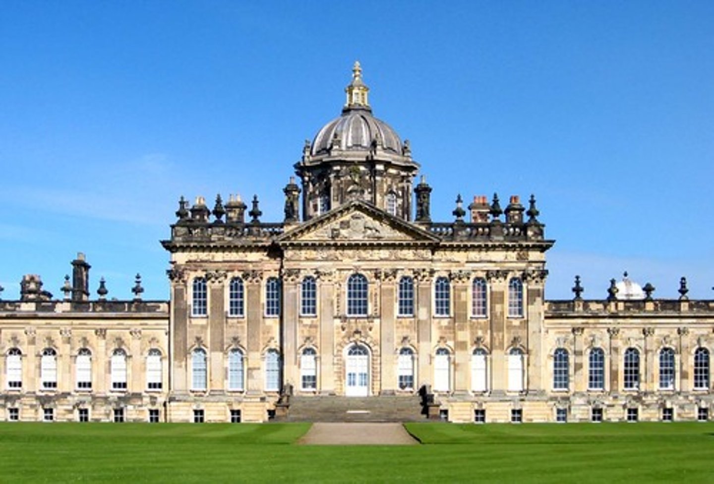 <p>One of the premier stately homes of England. It is a baroque masterpiece, more palace than a house, conceived by Charles Howard the 3rd Earl of Carlisle, executed by Sir John Vanbrugh. It is essentially two unbalanced wings, designed and executed to divergent visions.</p>
