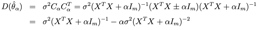 <p>Ridge estimator</p>