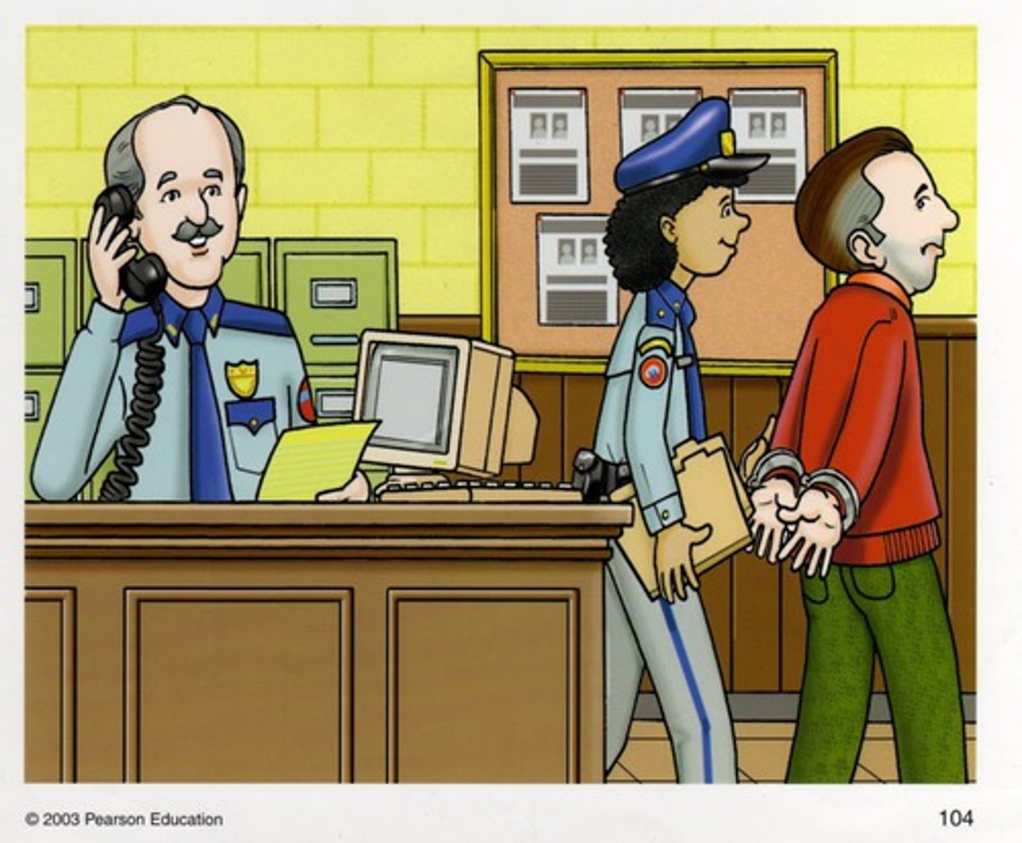 <p>the police station</p>