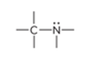 <p>Nitrogen bonded to carbon(s)</p>