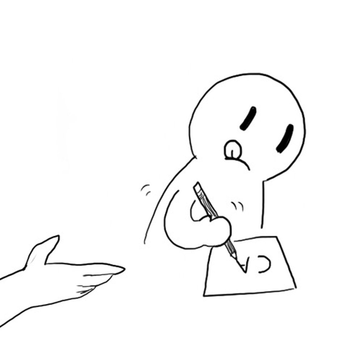 <p>to write (person に thing を)</p>