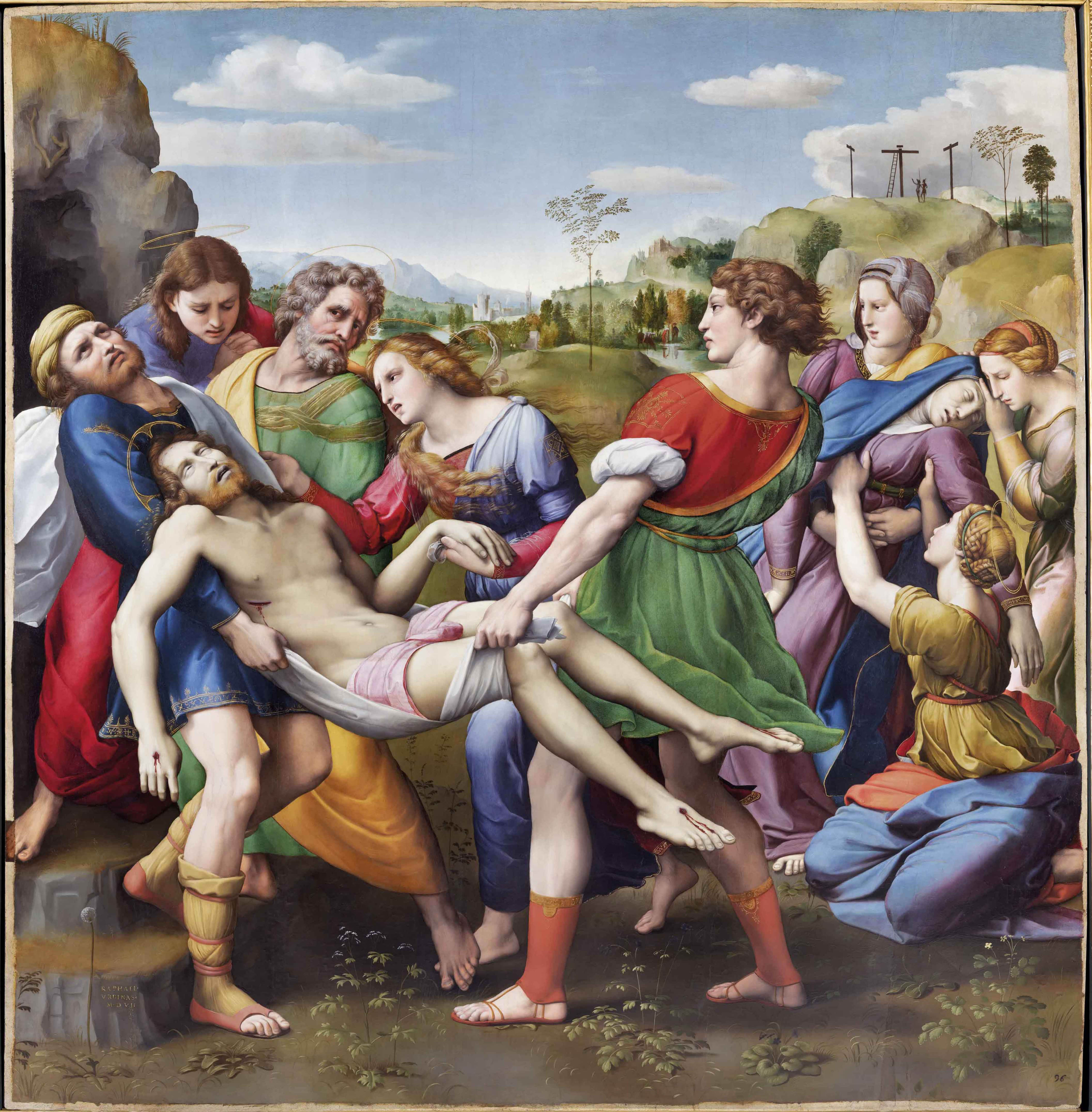 <p><span>The Deposition of Christ</span></p><p><span>1507</span></p><p><span>Oil on wood</span></p><p><span>184 x 176 cm</span></p><p><span>Galleria Borghese, Rome</span></p>