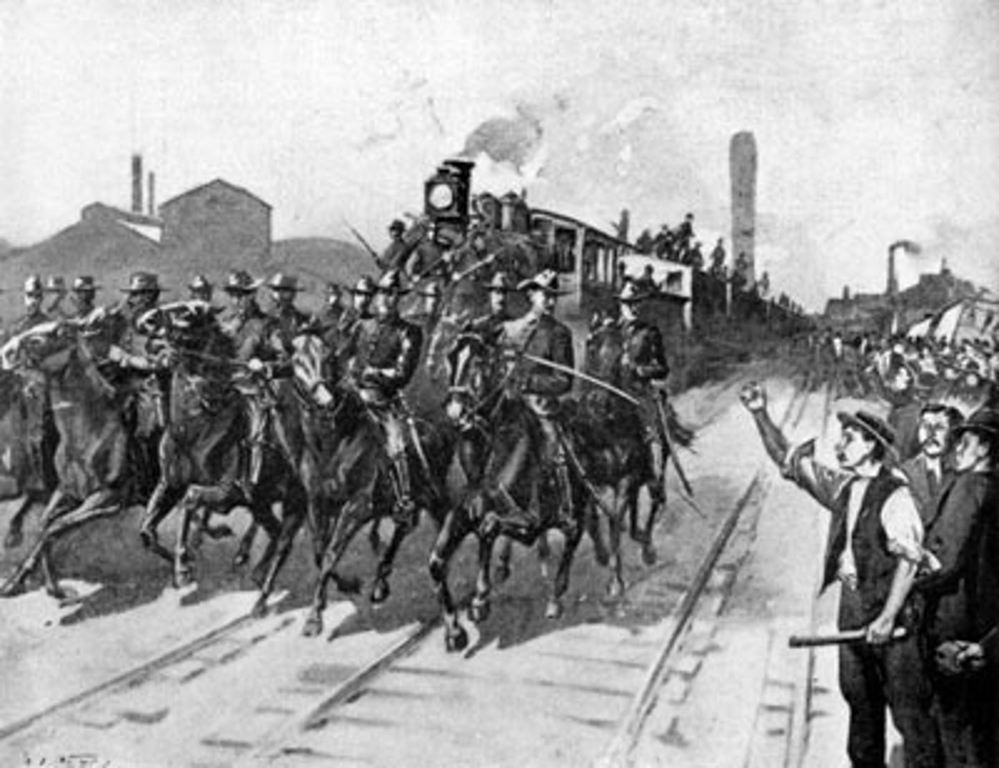 <p>In 1877, workers for the Baltimore and Ohio railroad went out on strike. The strike was broken up when the railroad president persuaded HIM to bring in federal troops to end the strike.</p>