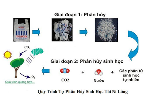 <p>vật liệu phân huỷ sinh học</p>