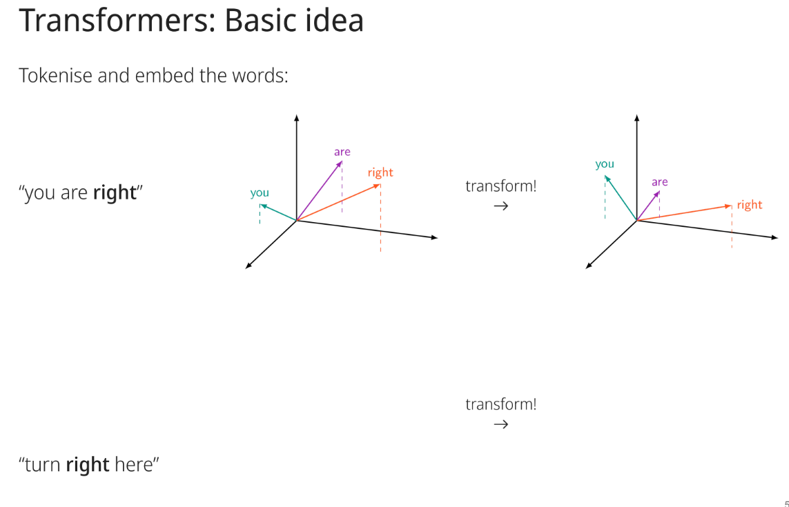 <p>To compute relations between vectors and use these relations to transform the vectors into new ones, creating a better suited representation for the task.This is achieved by utilizing self-attention mechanisms, allowing the model to weigh the influence of different input elements. </p>