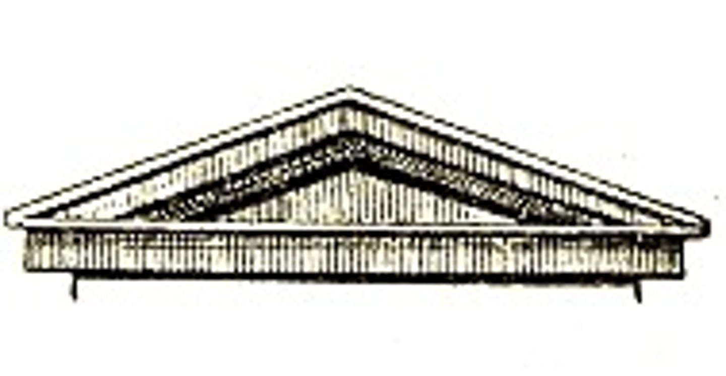 <p>A type of baroque pediment</p>