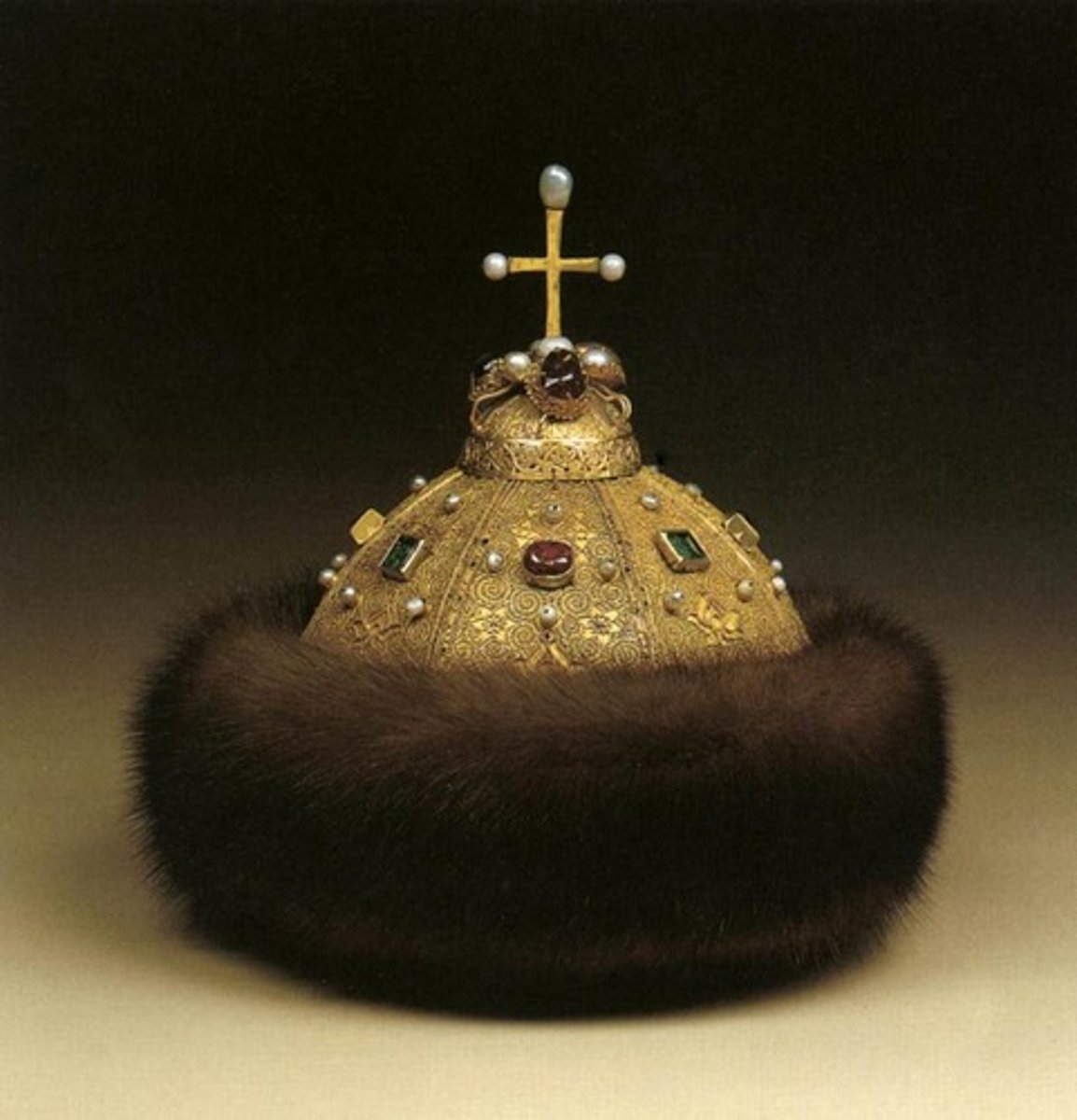 <p>Shapka Monomakha, "Oh, heavy lies the crown of Manomakh" from Pushkins Boris Godunov (14th century)</p>